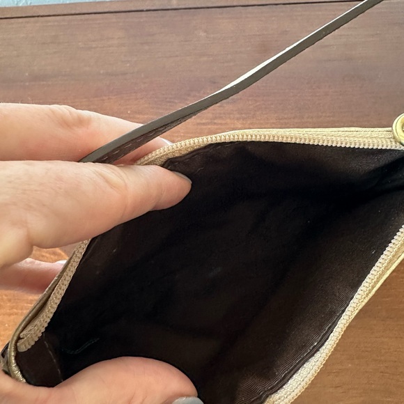 Coach Gold Metallic Wristlet - Picture 8 of 8